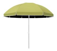 MEVZHH Ombrelli, Ombrello All'Aperto Tondo Ombrello Uv Protezi50 + 8 Costelle Regolabile Altezza Resistente Palo Facile Aprire Chiudere Giardino Sabbia Cortile Patio Piscina/Gi-Verde/2,6 Metri