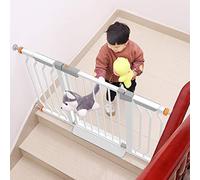 MEVZHH Pet Playpens Chiude Automaticamente il Cancello Delle Scale Bianche, il Cancello Della Barriera Di Sicurezza Della Stanza Dividersafety Gater il Canet Baby Staircase-Balusters/195-202Cm/111-118