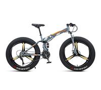 MEVZHH Pneumatico Grasso da 26 Pollicir Biciclette da Montagna,Pneumatici Larghi da 4 Pollicir Biciclette da Strada da Ciclismo All'Aperto, Bicicletta da Montagna da Neve da Spiaggia Pieghevole da Don