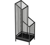 MEVZHH Portaombrello a Risparmio Di Spazio Umbrella Umbrella Stand, Organizzatore Umbrella con Vassoio a Goccia Rimovibile, Multi-Purpose Wallside Umbrella Stands Rackr L'Ingresso/Nero/20 cm * 25 cm *