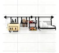 MEVZHH Rackr Piatti, Rackr Stoccaggio Piatti Del Lavandino Della Cucina Rackr Stoccaggio Piatti Drainaggio Piatti Regolabile Di Capacità Organizzatori Multifunzionali Della Cucina/Io/60 cm