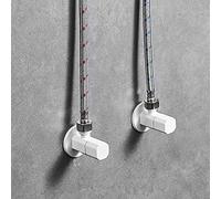 MEVZHH Rubinetti, Bianco Nordico Tutto il Bronzodo Calore Spessore Valvola Triangolare Acqua Fermo Valvola Vasco Verdura Vaso Igiene G1/2 Angolo Valvola Rubinetto/2 Pz Presente