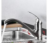 MEVZHH Rubinetti, Cucina Miglioramento Della Casa Rubinetto Del Lavandino Vegetale Caloredo Tutto il Rubinetto Spin Del Lavandino in Bronzo/Spazzolato Presente