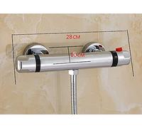 MEVZHH Rubinetti, Placcatura Prendia Doccia Rubinetto Bagno Bagno Moderno Cromo Bagno Doccia Mixer Scald Rubinetto 4 Punti Interfaccia Acqua-Rubinetto/G Presente