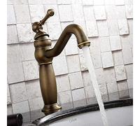 MEVZHH Rubinetti Rubinetto da Cucina Rubinetto da Bagno Rubinetto da Lavandino a Foro Singolo Caldo Edo Rubinetto in Rame Oro in Stile Europeo Rubinetto da Cucina Antico