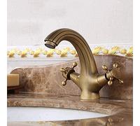 MEVZHH Rubinetti Rubinetto da Cucina Rubinetto da Bagno Rubinetto Europeo Antico Retro Rubinetto in Rame Sotto il Contatore Del Lavandino Dell'Hotel e Rubinetto D'Acqua Calda Eda