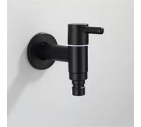 MEVZHH Rubinetti, Rubinetto Esterno in Acciaio Inossidabile 304 Colore Nero Finito Lavatrice All'Aperto Giardino Rubinetto Acqua (3-4)/Lavatrice