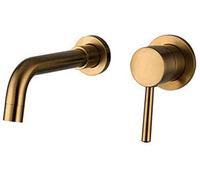 MEVZHH Rubinetto Cromato Rubinetto Vasco da Bagno Montato a Parete Maniglia Singola Rotazia 360 Gradi Rubinetto Cucina Calda Eda