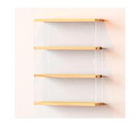 MEVZHH Scaffale a Livellir Esposizioni a Parete con Porta Trasparente Archiviaziperfetta Di Oggetti da Colleziper Modelli Giocattoli e Nizihome Office Sala Giochi Camera da Letto/Colore Legno/30 * 8 *