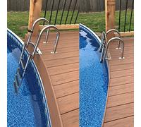 MEVZHH Scala Di Immersipieghevole in Acciaio Inossidabile Scala Di Nuoto a 4 Passi Pieghevoler il Ponte Di Ingresso Della Piscina, Scale Di Pontper Barche,R Anziani Eni, Scala Di Barca Portatile in Ac