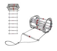 MEVZHH Scala Morbida Corda Di Emergenza Scala Di Soccorso Ignifugo,Scala Di Finestra Fuga 2-6 Storie Case, Scale Di Arrampicata,Scala Multifunzionalesante con Moschettini / 20M / 65.6Ft / 8M / 26.3Ft
