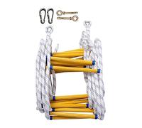 MEVZHH Scala Morbida Resistente Alla Fiamma Scala Della Corda Di Sicurezza, Scale Di Emergenza, Scala Della Corda, con Fibbia, Veloce da Distribuire, Load-Bea900 Lb, Facile da Conservare,R la Fuga Dal