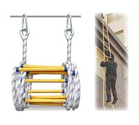 MEVZHH Scale, Corda Di Scala Morbida Scala Di Soccorso Ignifugo 30M 9.898 Piedi, Scala Di Fuga Dal Fuocor Emergenze, Scala Multifunzionalesante con Moschettini / 40Cm / / 9.8Ft / 40Cm / 5M / 16.4Ft/40