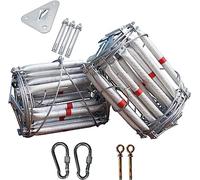 MEVZHH Scale Scala Morbida Scala Corda, Scala Di Fuga da Fuoco Di Emergenza, Scala Di Salvataggio Ritrattabile Di Sicurezza 2-10 Storier la Fuga Dalla Finestra e Dal Balc/a / 12M / 39.4Ft