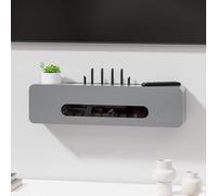 MEVZHH Scatola Di Archiviazirouter Wireless Nascustodia Wi-Fi Parete Galleggiante Scaffale Multimediale Gestidel Cavor Modem Camera da Letto e Salotto Decorazi(Grigio 100Cm 39.4In)/Grigio/80 Cm/31,5 P