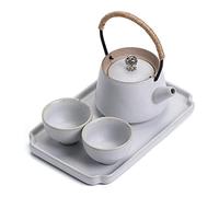 MEVZHH Set Di Tè, Set Di Tè, Set Di Tè Cinese Teapot & 2 Tazze Di Tè & Vassoio Tè.Tè Del Pomeriggio, Festa (C)/Di B/1Set