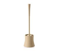 MEVZHH Set Spazzola da Bagno con Supporto - Maniglia Lunga Spazzola da Bagno in Plasticar Wc - Spazzola Loor Facile Pulizia - Accessori da Bagno Essenziali/Beige