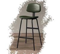 MEVZHH Sgabelli Bar Moderno Inlle Marrimbottiti Di Altezza Del Contatorer L'Isola Della Cucina 65Cm Sedile Elegante e Confortevoler la Tua Casa/Verde + Nero/75 cm
