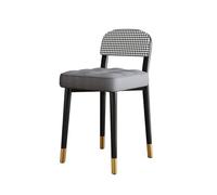 MEVZHH Sgabelli, Modern Vanity Sgabello - Sedia Impilabile Trucco con Morbida Imbottitura Inlle Pu Comodo Schienale Eleganti Gambe in Met- Sgabello Idealer Vestire e Pranzo