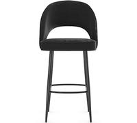 MEVZHH Sgabelli, Modernoe Bar Sgabello in Elegante Colore Viscera Sedile Elegante e Confortevoler la Tua Decorazidomestica/Nero