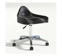 MEVZHH Sgabelli, Sgabello Ergonomico Della Sella con Ruote Sedia Idraulica Regolabile in Altezzar Saldi Bellezza Dentaletoo Studios Home Office Seduta Cogirevole/Nero