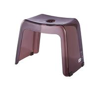MEVZHH Sgabello da Doccia Trasparente Impermeabile e Stabile Sedia Bassa da Panchina Portatiler Ingresso Al Bagno Disegno Versatile Di Scivolo Domestico Elegante Funzionale/Caffè/2 Zzi