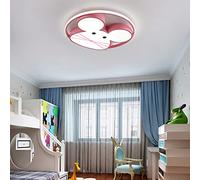MEVZHH Specchiere,Pada a Soffitto Regolabiler Camera da Letto Deini con Led, Topo Di Topolino,Padarni 50 Cm,Pada a Soffitto Rotonda Rosa con Telecomando, Camera da Letto, Camera da Ragazzi, Soggiorno,