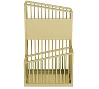 MEVZHH Supporti Ombrello,Supporto Ombrello Rettangolare a 2 Strati, Portaombrello Aziendale con Foro Di Drenaggio, Rack Di Stoccaggio Ombrello Apertor L'Ingresso Dell'Ufficio Della Scuola/Oro