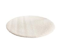 MEVZHH Tappeti, Extra Morbido Inluche Moffie Cerchio Tappetoscivolamento Lungo Pila Area Tappetor la Decorazidella Casa Uso All'Aperto Interno Vari 120Cm (47Inch) Colore Bianco/A/Diametro ~ 100Cm (39