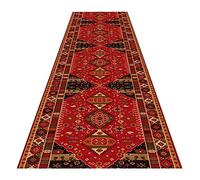 MEVZHH Tappeti, Tappeto Hall, Style Floral Pattern con Border Home Decor Area Tappeti Antiscivolo Sottile Bassa Pila 0.6Cmr Cucina Bagno, /A/60X800Cm/a/90 * 100 cm