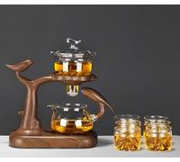 MEVZHH Tescheria Di Vetro con Filtro, Tescheria Incantata, Tescheria Di Stregoneria, Tescheriaa con Infusore, Tescheriaa con Infusore, Tescheria Di Vetro Di Separazidell'Acqua con Maniglia Di Legno, T