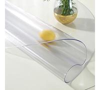 MEVZHH Tolle da Tavolo,Protettore da Tavolo Opaco,Tolla da Tavolo in Vetro Morbido Di Spessore 2Mm,Wont Gira Gilavabile Tavolo Copertura Protettore,Tappetino a Bisello a 60 °,Tolla in Pvc Adattar Scri