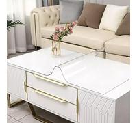 MEVZHH Tolle da Tavolo,Protettore Trasparente Del Tavolo da Pranzo, Impermeabile Trasparente in Pvc Tovaglia 2Mm Di Spessore, Tappetino da Tavolo da Pranzo Asciugabile, Tavolo da Pranzo Film Protettiv