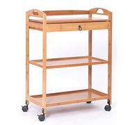 MEVZHH Trolley, Carrello da Cucina Mobile in Legno a Stratir Tè Carrello da Cucina Piccolo Carrello da Salotto Laterale Armadio Carrellor Saldi Bellezza/1Pezzo/59X33X80Cm