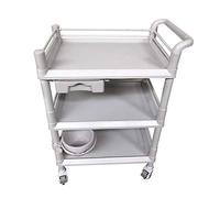 MEVZHH Trolley, Carrello Porta Oggetti con Carrello Manuale Mobile, Carrello Porta Oggetti da Cucina a 3 Livelli, Carrellor Strumenti Di Bellezza, con Cassetti, Carrello Porta Oggetti Multifunzione/B