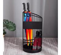 MEVZHH Umbrella Stands, Modern Top-Grade Umbrella Stand,Slip Metal Umbrella Stand con 2 Sezionir Ombrelli Lunghi e Corti Umbrelli in Piedi Liberi/Bastoni/Bastonir Camminare Rack Organizzatorer Cor