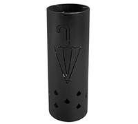 MEVZHH Umbrella Stands, Supporto Ombrello Rotondo Hollow-Out con Modello Ombrello e Ganci, Portaombrello Leggero in Piedi Libero, Portaombrello Dell'Appartamento Secchio Dell'Ombrello/Nero