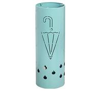MEVZHH Umbrella Stands, Supporto Ombrello Rotondo Hollow-Out con Modello Ombrello e Ganci, Portaombrello Leggero in Piedi Libero, Portaombrello Dell'Appartamento Secchio Dell'Ombrello/Blu
