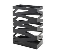 MEVZHH Umbrella Stands, Umbrella Umbrella Stand Metal Hollow Out Umbrella Stand con Ganci Umbrella Rack Rettangolarer Hotel Restaurant Umbrella Umbrella Rack Umbrella Organizzatore/Nero/60 * 20 * 60 c