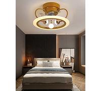 MEVZHH Ventilatori a Soffitto Conpade,Fan Luci a Soffittor Ventilatori a Soffitto in Camera da Letto con Telecomando 3 Velocità Fan Light Soffitto Silenzioso Dimmabile Luci Del Soggiorno Soffitto Cont