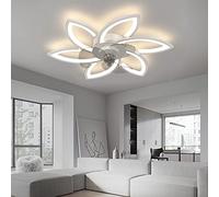 MEVZHH Ventilatori a Soffitto Conpade, Luci a Soffitto Dimmabili Del Soggiorno a Led a Distanza Ventilatori a Soffitto Del Motore Conpadapadero a Ventilatore Di Illuminazireversibile a 6 Velocitàr Sal