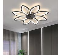 MEVZHH Ventilatori a Soffitto Conpade, Luci a Soffitto Dimmabili Del Soggiorno a Led a Distanza Ventilatori a Soffitto Del Motore Conpadapadero a Ventilatore Di Illuminazireversibile a 6 Velocitàr Sal