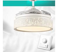 MEVZHH Ventilatori a Soffitto Conpade, Nel Soggiorno Camera da Letto Ristorante Ventilatore a Soffitto Lucipadario Moderno e Semplice con Telecomando Mondo Marino Ombre Motore Comfort e Silenzioso/Luc