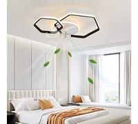 MEVZHH Ventilatori a Soffitto Conpade, Ventilatore a Soffitto Moderno con Luci e Telecomando Ventilatore a Soffitto Silenzioso Dimmabile Conpada Motore Reversibile 6 Velocità Del Ventilatore Luce Soff
