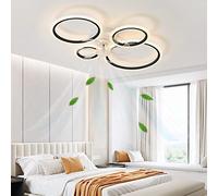 MEVZHH Ventilatori a Soffitto Conpade, Ventilatore a Soffitto Moderno con Luci e Telecomando Ventilatore a Soffitto Silenzioso Dimmabile Conpada Motore Reversibile 6 Velocità Del Ventilatore Luce Soff