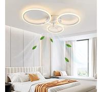 MEVZHH Ventilatori a Soffitto Conpade, Ventilatore a Soffitto Moderno con Luci e Telecomando Ventilatore a Soffitto Silenzioso Dimmabile Conpada Motore Reversibile 6 Velocità Del Ventilatore Luce Soff