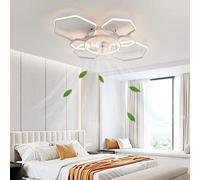 MEVZHH Ventilatori a Soffitto Conpade, Ventilatore a Soffitto Moderno con Luci e Telecomando Ventilatore a Soffitto Silenzioso Dimmabile Conpada Motore Reversibile 6 Velocità Del Ventilatore Luce Soff