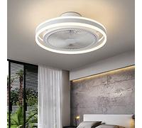 MEVZHH Ventilatori a Soffitto Conpade,Ventilatori a Soffitto 50W con Luci Timer Fan Light Soffitto con Telecomando Illuminazia Sospensisilenziosapadi a Soffitto Dimmabilipada a Sospensiper Soggiorno 3