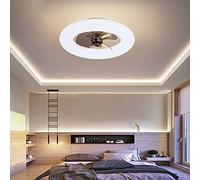 MEVZHH Ventilatori a Soffitto Conpade,Ventilatori a Soffitto da 96W con Luci e Illuminazia Telecomando Ventilatore a Soffitto a 6 Velocità Dimmabile Silent Fan Illuminazia Soffittopada a Sospensimoder