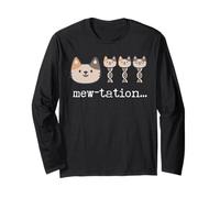 Mew-tation - Divertente insegnante di biologia delle cellule del DNA di scienza del gatto Maglia a Manica